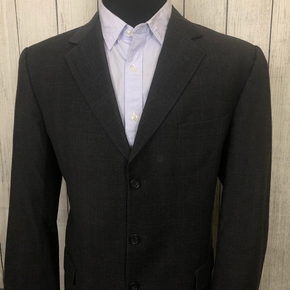 Burberry Other - Burberry 44L Gray Glen Check 3-Button Sports Coat